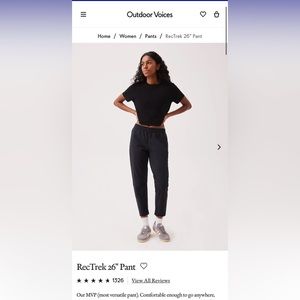 NWT Outdoor Voices RecTrek pant